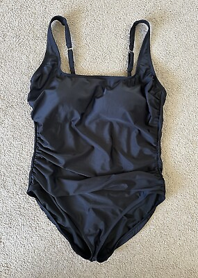 #ad #ad New with tags Sonnet Shores Women’s One Piece Swimsuit Plus Size 20W in black $15.00