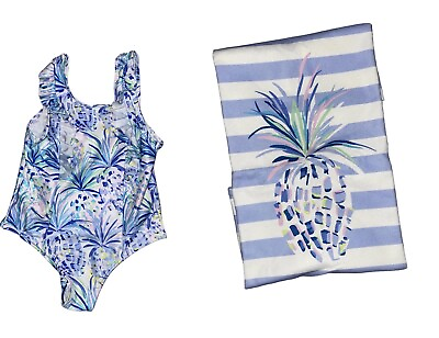 Kensie Big Girls Beach Day Swimsuit and Beach Towel Bundle UPF 50 $14.99