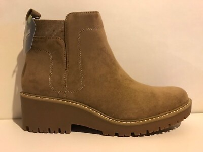 #ad #ad BRAND NEW Womens Sonoma Semi Wedge Ankle Boots Size 11 Taupe Beige Tan Mushroom $29.99
