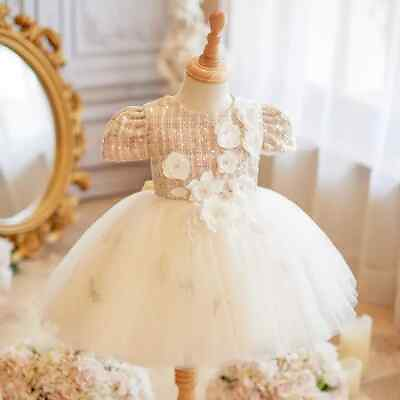 #ad Girl Sequin Princess Evening Dress Wedding Birthday Party Flower Girl Dress $54.69