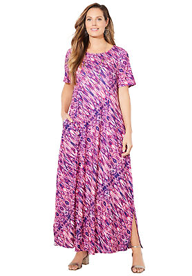 #ad Catherines Women#x27;s Plus Size Petite Scoopneck Maxi Dress $60.24