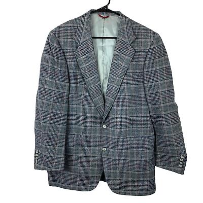 #ad Dillards Hart Schaffner Marx Wool Plaid Blazer Suit Sport Coat 44 x 31 $90.00