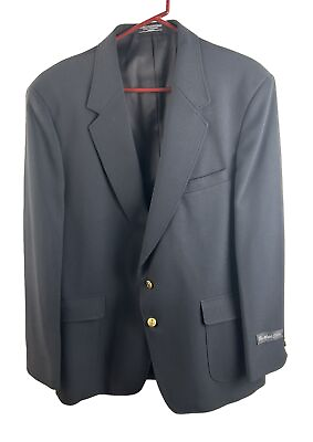 #ad The Mens Store Sears Roebuck 2 Btn Vintage Sport Coat Blazer Jacket 44L $39.50