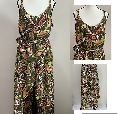 #ad New Women’s Earthbound Trading Boho Festival Long Maxi Skort Dress Size XL $24.99