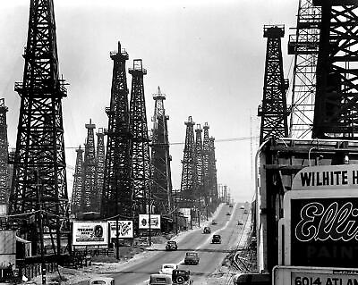 #ad 1948 OIL FIELDS Near LONG BEACH California Photo 179 t $11.37