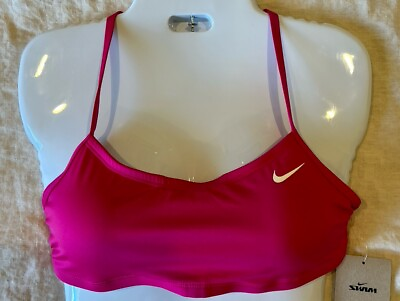 #ad Nike Women#x27;s Essential Racerback Bikini Top retails $42 size Medium B34 $12.00