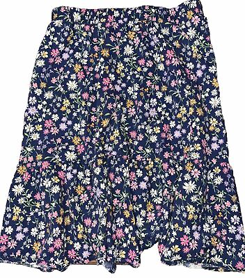 #ad Old Navy Tiered Printed Midi Skirt for Girls sz L 10 12 $6.97