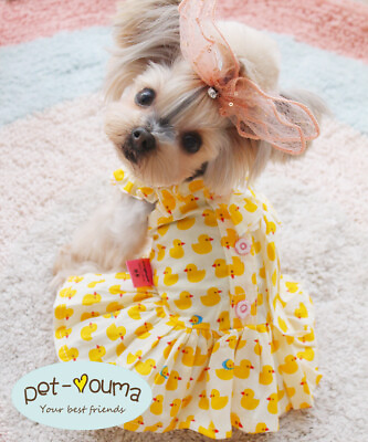 #ad Dog Dress For Small Dogs Puppy Teacup Chihuahua Yorkie Skirt Pet Cat Summer Vest $10.44
