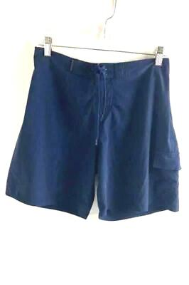 Raya Sun Contemporary Navy Blue Board Shorts Women#x27;s Size Large Lace Up Closure $17.10