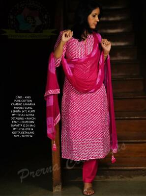 Palazo Kurta Set For Women Designer Plus Size Salwar Kameez Beautiful Kurti Pent $33.78