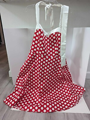 Dress Tells Womens Plus Dress SZ 3XL RED WHITE POLKA DOTS $25.00