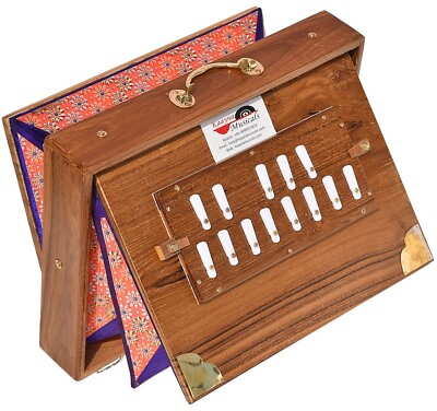 #ad #ad Shruti Box Teak Wood Size 16″ X 12″ X 3″ Inches 440 Hz Lower Tone Gig Bag $279.00
