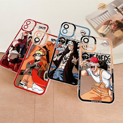 Cartoons Cute Naruto One Piece Phone Case For Cover iPhone 14 Pro Max 11 12 13 $8.99