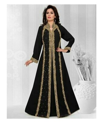 #ad Royal Dubai Moroccan Abaya Kaftan Modern Islamic Farasha Long For Women Dresses $69.99