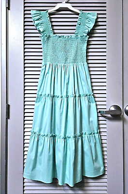#ad mint smocking body tiered midi dress S urban outfit Nordstrom $20.00