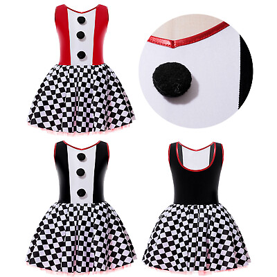 #ad Kids Girls Tutu Dress Halloween Patchwork Festivals Dance Cosplay Costume Fancy $14.10