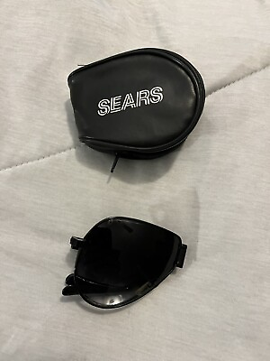 #ad Vintage Sears Folding Sunglasses Black $29.95