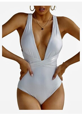 #ad swimsuits for women white Stylish New With Tags XL True To Size $35.00