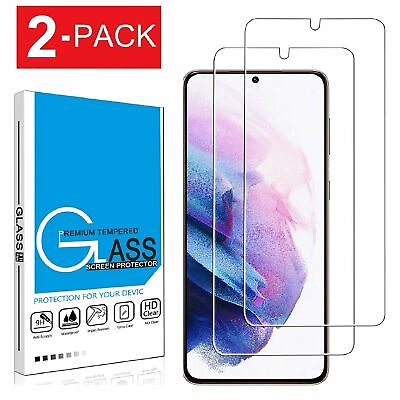 #ad #ad 2 Pack For Samsung Galaxy S21 S21 Plus Tempered Glass Screen Protector $4.25