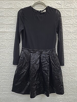 #ad New Alice amp; Olivia Long Sleeve Black Cocktail Dress Size 14 $199.99