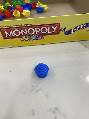 Monopoly Junior Party Replacement Pieces Parts Cupcake Token Blue $12.99