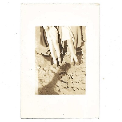 #ad Vintage Photo Womens Legs Hiking Up Skirt Heels Stockings Send To WWII Boyfriend $5.99