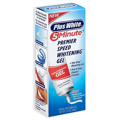 Plus White Premier 5 Minute Speed Teeth Whitening Gel 2 Oz $15.98