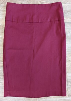 #ad #ad Fashion Collection Burgundy Pencil Skirt Size S $16.75