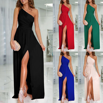 #ad Women#x27;s Sleeveless Sexy Slip Maxi Dress Ladies Evening Cocktail Party Dresses $22.03