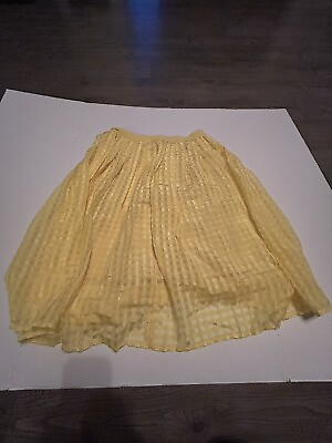 #ad Elle Yellow Woman’s Skirt $14.99