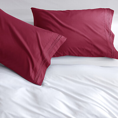 1800 Pillow Case Set by Nymbus Standard or King Pillowcase Set of 2 Pillowcases $9.76