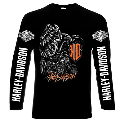 Harley Davidson men#x27;s long sleeve t shirt100% cottonS to 5XL $42.00
