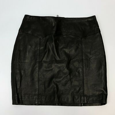 #ad Capulet Faux Leather Mini Skirt Women#x27;s Size Small Black $15.01
