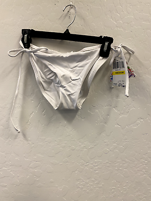 Becca ETC Women#x27;s White Bikini Bottoms size M $24.36
