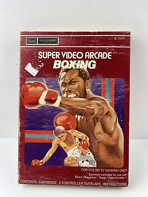 #ad SEARS Super Video Arcade Mattel Intellivision Boxing $18.00