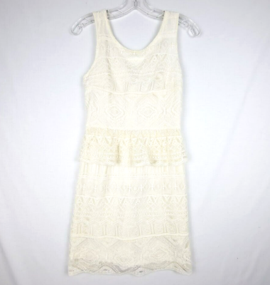 #ad Women#x27;s Mindi Ivory Lace Boho Dress Size 2 By American Eagle $11.00