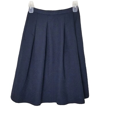#ad Hamp;M Skirt Women Size 6 Black Pleated Textured $16.00