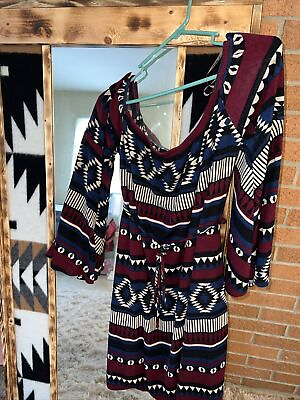 #ad #ad Western Aztec Dress For Women L $20.00