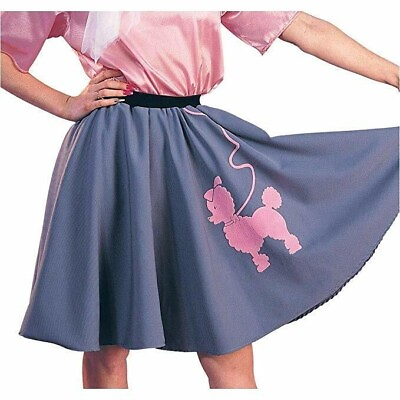 Adult 50#x27;s Cosplay POODLE SKIRT Fits up to dress size 12 HALLOWEEN COSTUME New $19.99