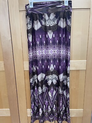 Skirt womens S M purple gray maxi $15.99