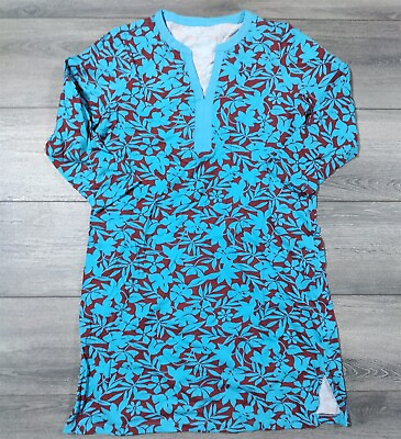 #ad Womens Swim Tunic Size Small Medium Cotton Cover Up After Adult $9.64