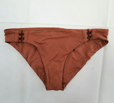 #ad Roxy Women#x27;s Size S Small Bikini Bottoms Grommet Solid Swim Swimwear Beach $10.21