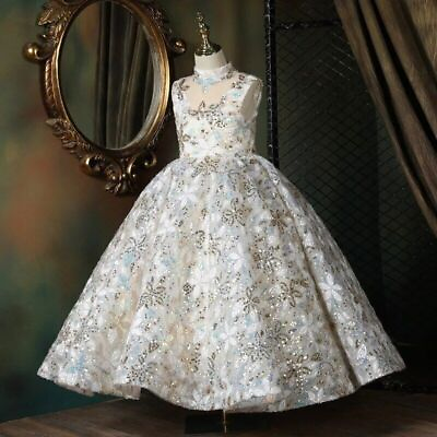 #ad Luxury Party Dress Girls Children Evening Elegant Dresses Long Prom Ball Gown $159.92
