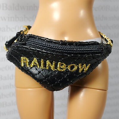 #ad N PURSE RAINBOW SHADOW HIGH AINSLEY SLATER BLACK FANNY PACK BAG ACCESSORY $2.49