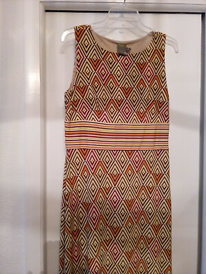 #ad #ad Taylor Size 10 Geometric Design Boho Dress Maxi $25.00
