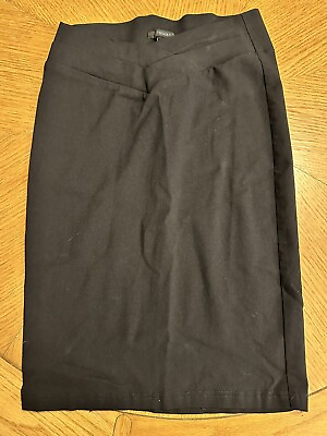 Forever 21 Black Knee Length Pencil Skirt Womens Large $7.00