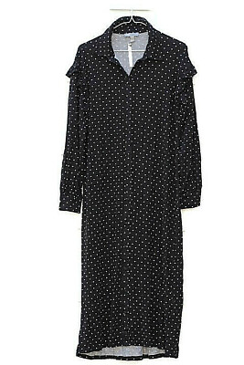 #ad #ad ASOS Black White Polka Dot Women#x27;s Maxi Dress Long Sleeve Front Button Sz 6 019 $29.99