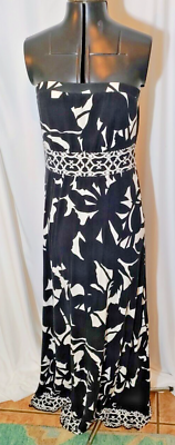 #ad White House Black Market Long Maxi Dress Size Medium $14.99