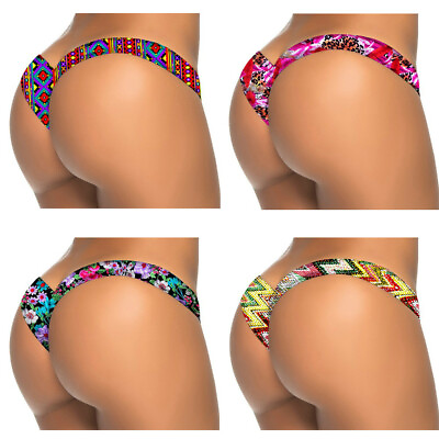 #ad Women’s Micro Thongs Bikini Swimwear G string Underwear Lingerie Multiple $7.06