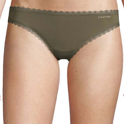 Calvin Klein Bikini Panties XS Womens Flirt Micro Lace Trim Underwear QD3706 $5.99